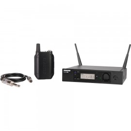 Sistema inalambrico GLXD14R montable en rack con bodypack y cable WA302 para instrumento-CasadelMusico-