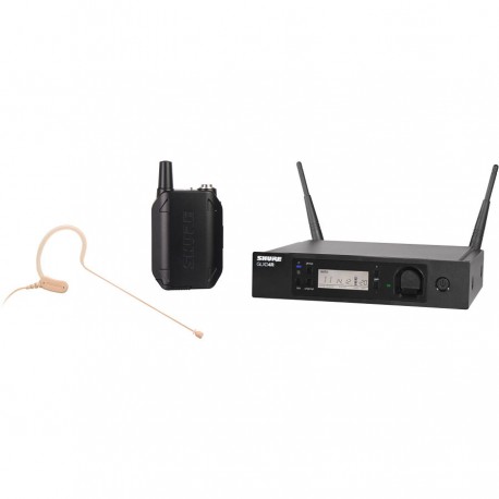 Sistema inalmbrico Shure GLXD14R/MX53 montable en rack con microfono earset MX53-CasadelMusico-
