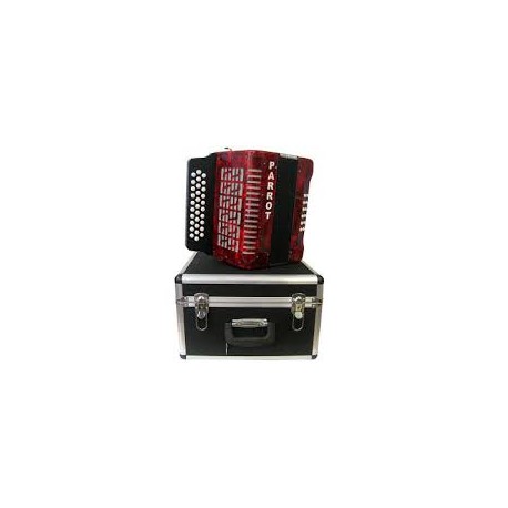Acordeón  Parrot 3012RD FBE Diatónico  FA Rojo-CasadelMusico-