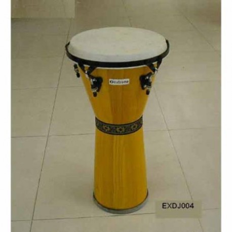 EXDJ004 Djembe 12 1/2 Madera Natural Aro Negro-CasadelMusico-