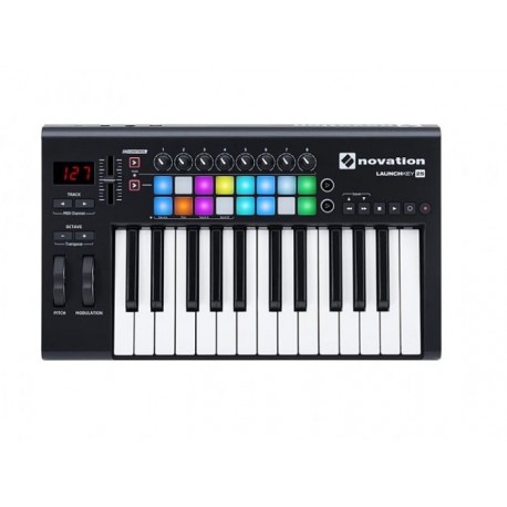 Controlador Novation Launchkey 25 NOVLKE25MK2-CasadelMusico-Sintetizadores y Grabacion