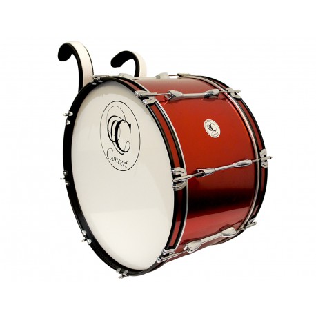 Tambora  De Marcha De 22X12 Roja Concert-CasadelMusico-