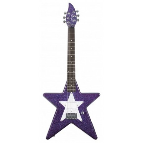Guitarra Electrica Daysi Rock 14-7151 Forma De Estrella Purpura.-CasadelMusico-