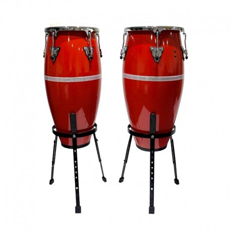 Congas de 10 y 11 pulgadas color Rojas Concert-CasadelMusico-