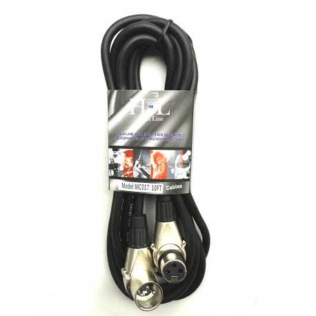 MC017 10FT Cable XLR a XLR Escuadra de 3 metros HIGH LINE-CasadelMusico-Accesorios y Souevenirs