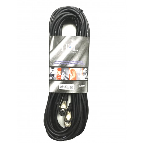 MC017 45FT Cable XLR a XLR Escuadra de 15 metros HIGH LINE-CasadelMusico-Accesorios y Souevenirs