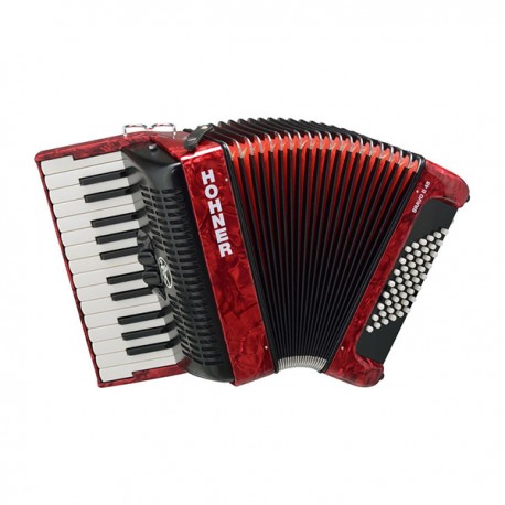 Acord. Hohner Bravo II, 26T.48B. Rojo C/MO A1653S-CasadelMusico-
