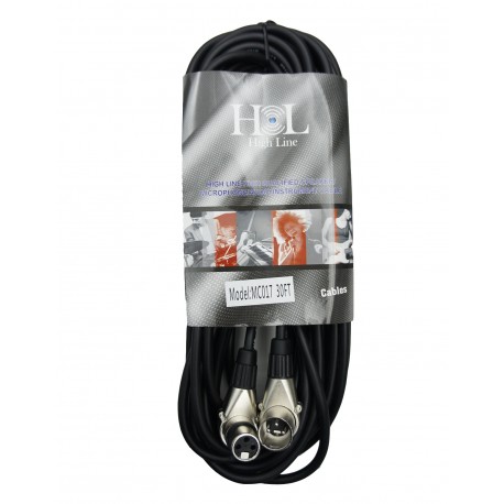 MC017 30FT Cable XLR a XLR Escuadra De 10 Metros HIGH LINE-CasadelMusico-Accesorios y Souevenirs