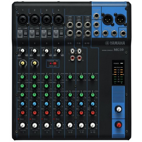 Mezcladora MG10 Yamaha de 10 Canales-CasadelMusico-