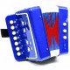 Acordeon Infantil Azul 7 Botones 2 Bajos-CasadelMusico-