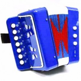 Acordeon Infantil Azul 7 Botones 2 Bajos-CasadelMusico-