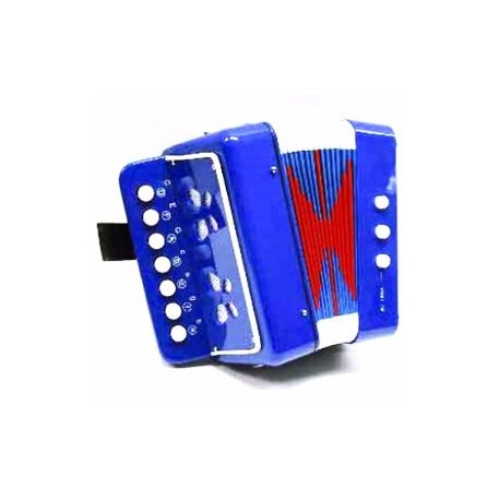Acordeon Infantil Azul 7 Botones 2 Bajos-CasadelMusico-