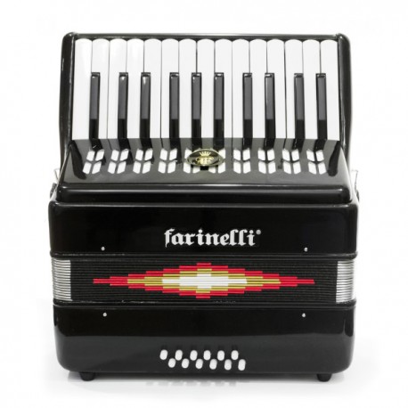 ACORDEON TECLAS NEGRO 2512 FARINELLI-CasadelMusico-