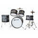 BATERIA JUNIOR 5 PZAS PLATA AROS NEGROS EXTREME-CasadelMusico-
