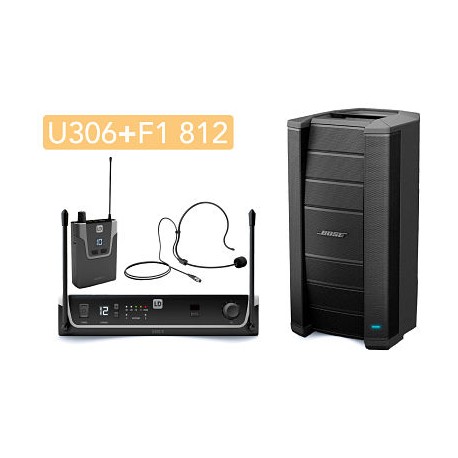 Sistema inalambrico LD Systems U306 diadema y bodypack + Bafle Bose 812 flexible array loudspeaker-CasadelMusico-Audio y Video