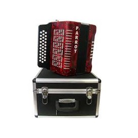 Acordeón  Parrot 3012RD FBE Diatónico  FA Rojo-CasadelMusico-Instrumentos Musicales