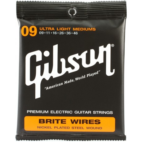 Cuerdas Guitarra Gibson Brite Wires 009-042-CasadelMusico-Guitarras  y  Bajos