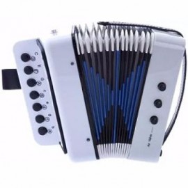 Acordeon Infantil Blanco 7 Botones 2 Bajos-CasadelMusico-Instrumentos Musicales