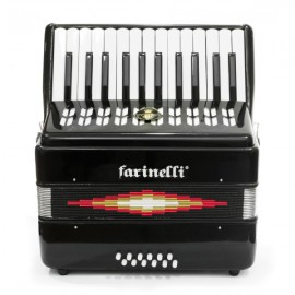 ACORDEON TECLAS NEGRO 2512 FARINELLI-CasadelMusico-Instrumentos Musicales