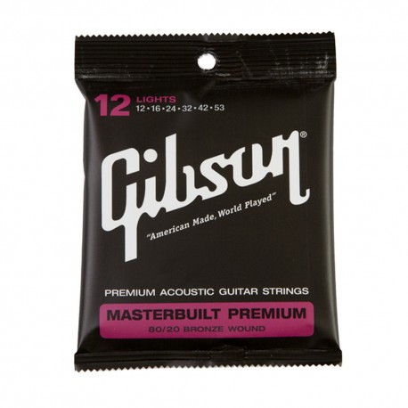 Cuerdas Para Guitarra Gibson Masterbuilt Premium 012-053-CasadelMusico-Guitarras  y  Bajos