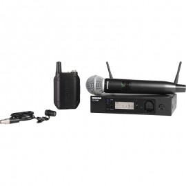 Sistema combinado GLXD124R/85 con lavalier WL185 y de mano con SM58-CasadelMusico-