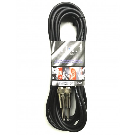 IC003 20FT Cable Plug a Plug de 6 metros HIGH LINE-CasadelMusico-Accesorios y Souevenirs