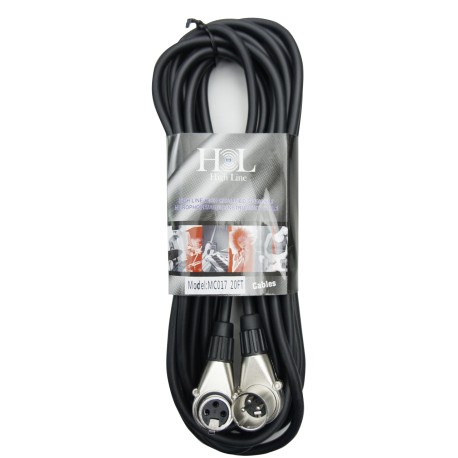 MC017 20FT Cable XLR a XLR Escuadra 6 Metros HIGH LINE-CasadelMusico-Accesorios y Souevenirs