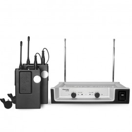 Sistema de micrófonos inalámbricos Superlux Lavalier VT97DD-E12A-CasadelMusico-