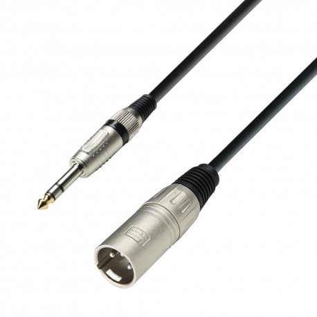 Cable XLR macho a plug 3 metros Adam Hall-CasadelMusico-Accesorios y Souevenirs
