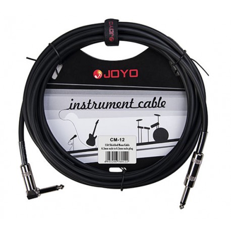 Cable reforzado para guitarra 15 pies CM-12 color Negro-CasadelMusico-Accesorios y Souevenirs